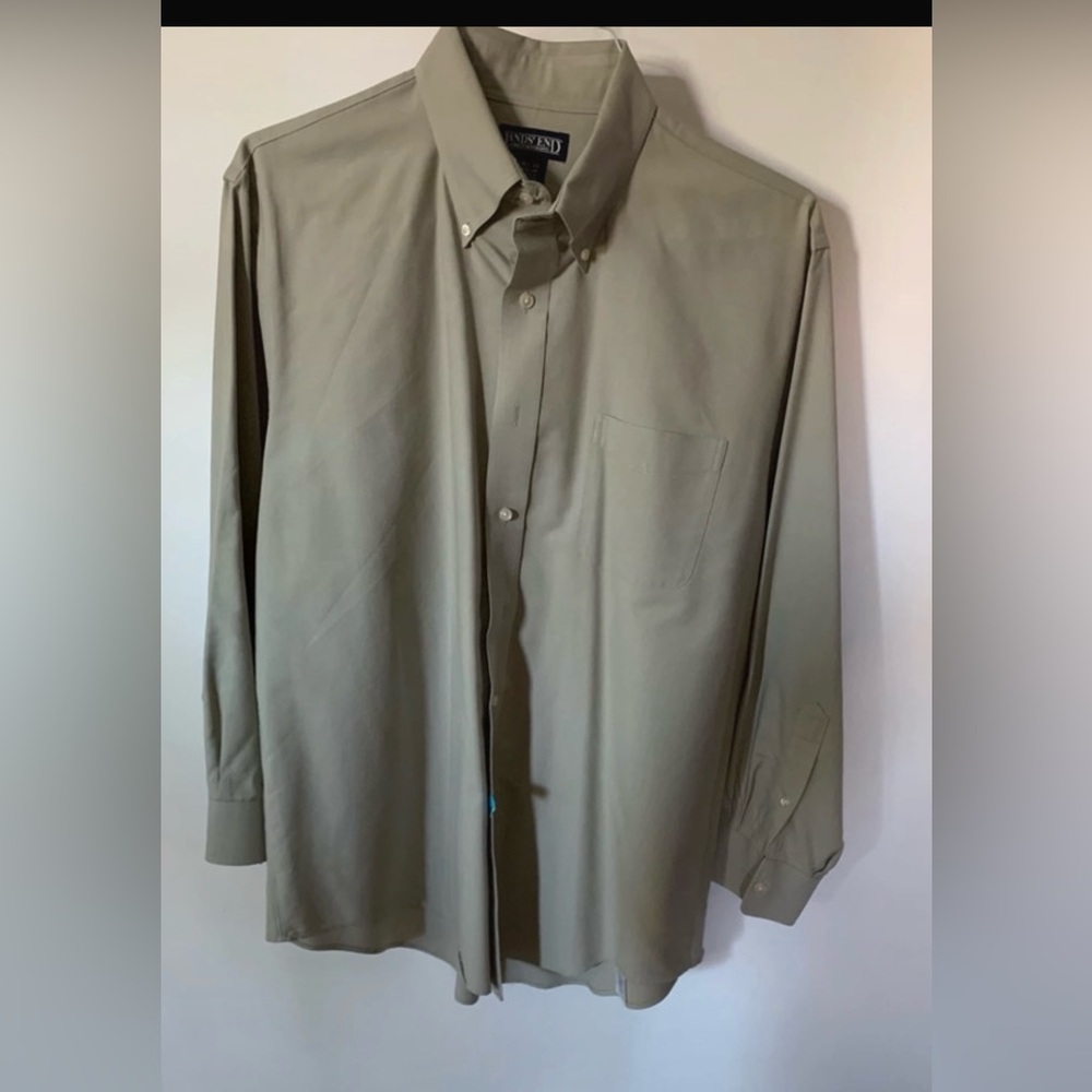 Men’s Lands End Direct Merchant Dress Shirt 16 1/2